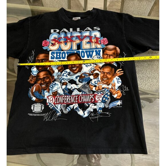 Vintage Dallas Cowboys Super Bowl XXVII Black T-Shirt L 42-44 Oneta Power-T Made - Picture 5 of 6